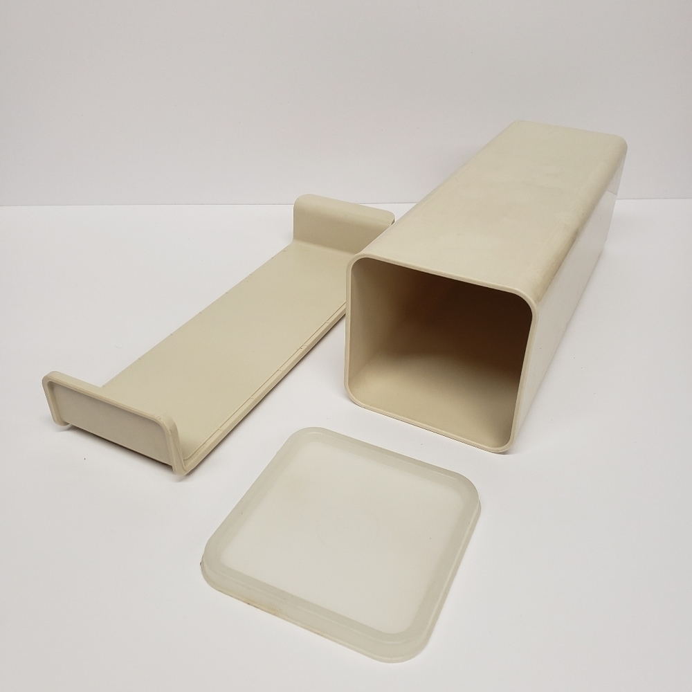 Vintage Tupperware 3.5" x 9.5" Cheese Storage Container